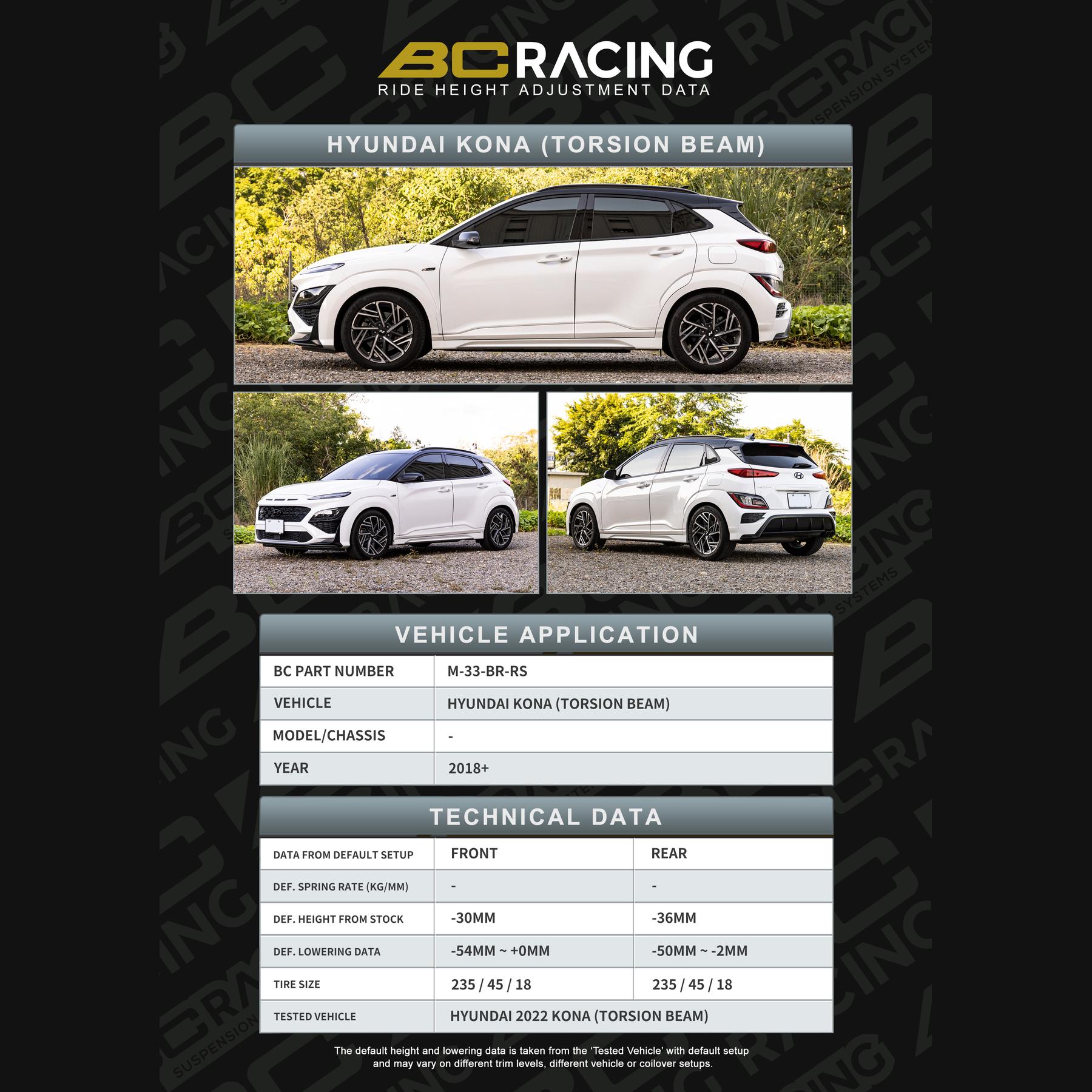 m-33-br-rs_hyundai_kona_torsion_beam_fwd-vehicle_lowering_data-m-33-br-rs M 33 br rs hyundai kona torsion beam fwd vehicle lowering data m 33 br rs