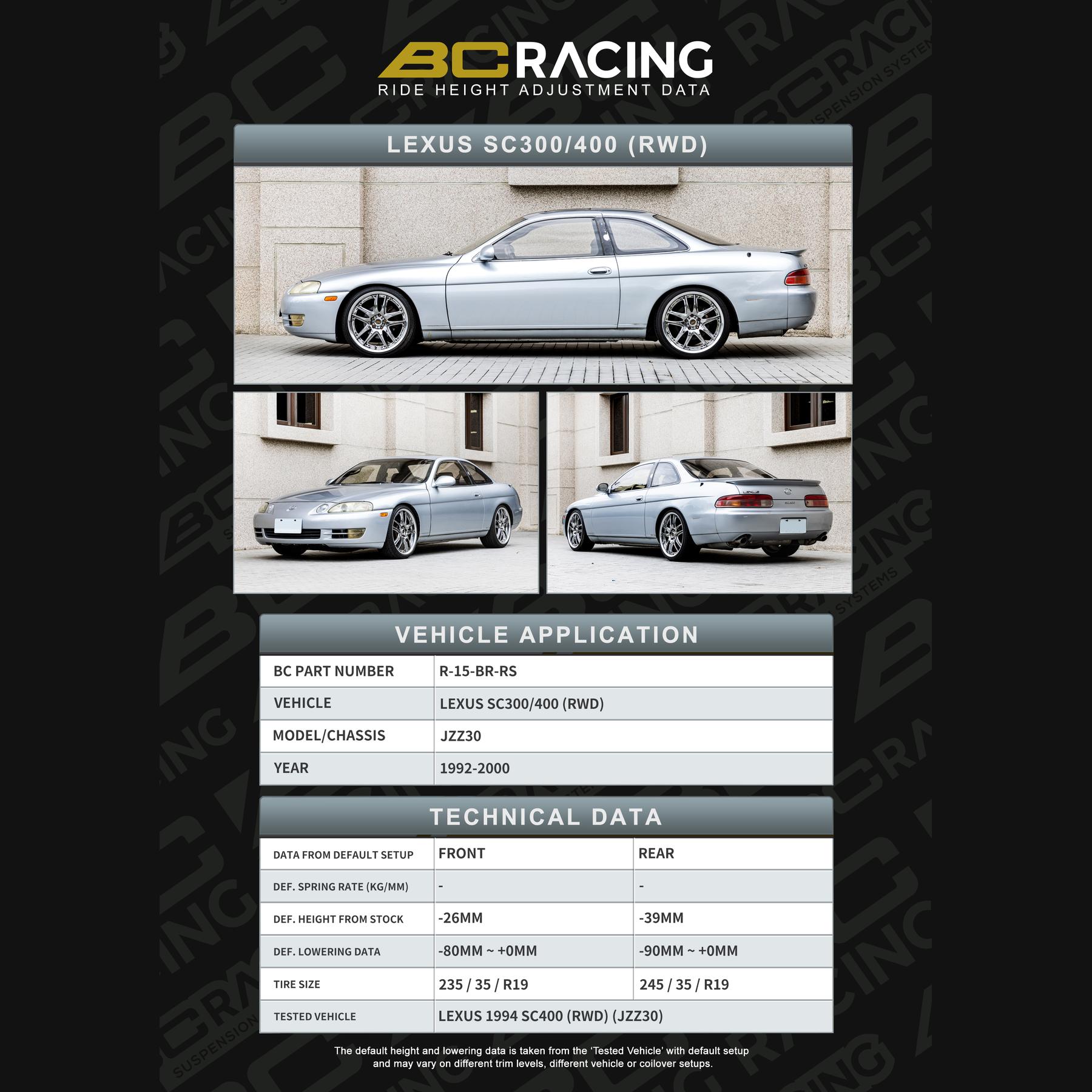 r-15-br-rs_lexus_sc300400-vehicle_lowering_data-r-15-br-rs R 15 br rs lexus sc300400 vehicle lowering data r 15 br rs