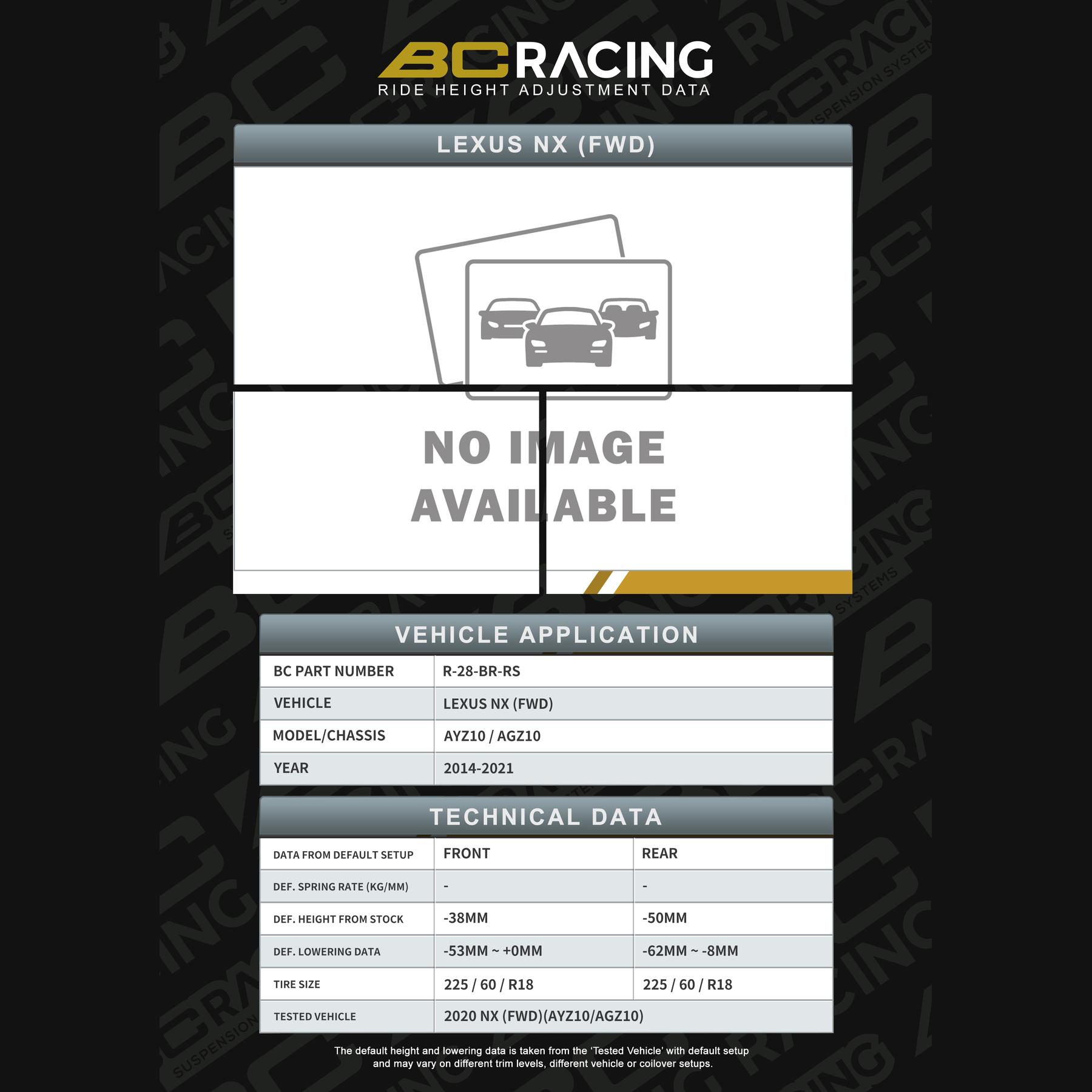 r-28-br-rs_lexus_nx_2wd-vehicle_lowering_data-r-28-br-rs R 28 br rs lexus nx 2wd vehicle lowering data r 28 br rs
