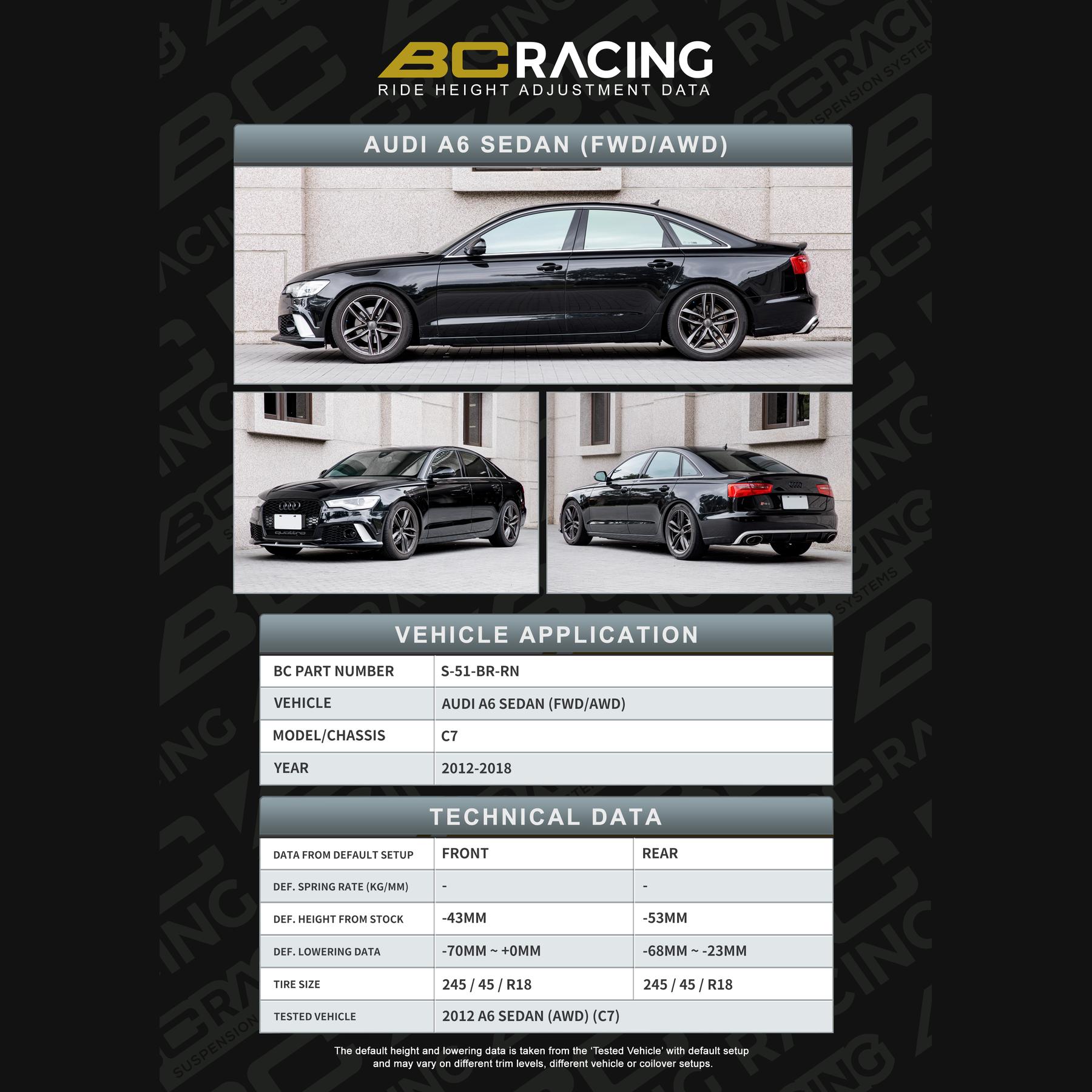 s-51-br-rn_audi_a6_sedan_fwdawd-vehicle_lowering_data-s-51-br-rn S 51 br rn audi a6 sedan fwdawd vehicle lowering data s 51 br rn