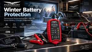 Generated image winter battery protection garage advertisement